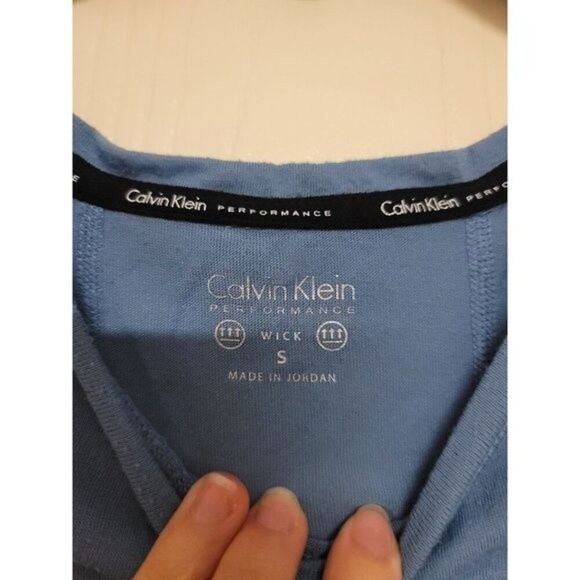 ~ womens blue calvin klein performance athletic tank top - Picture 3 of 3